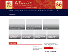 Tablet Screenshot of hophamhanoi.com